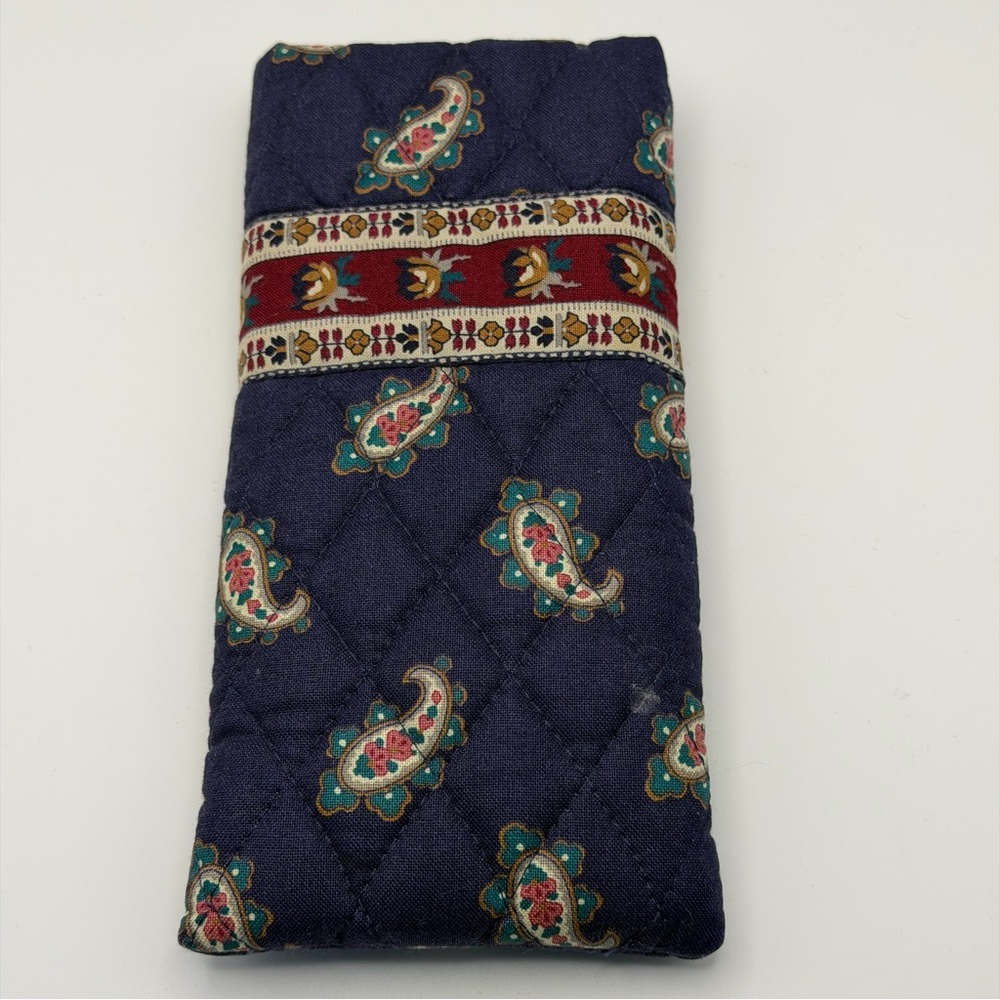 Vera Bradley Navy Fall 91 Eyeglass Soft Case Retired Pattern